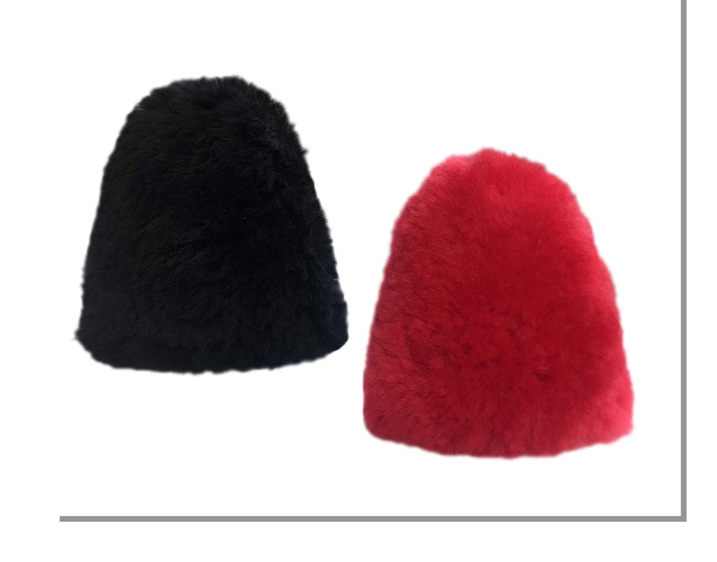 TruePower Large Dual 100% Lamb Wool Buffer Covers Fit 2.75â€Dia x 4â€High - Beck Diplomat, Deluxe Shoe Polishers - Image 1